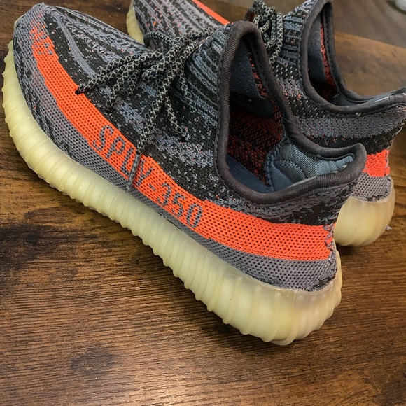 Adidas Yeezy Boost 350 V2 in Gray and Orange